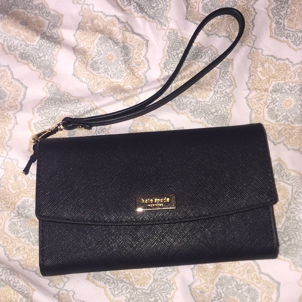 Authentic Black Kate Spade Wristlet